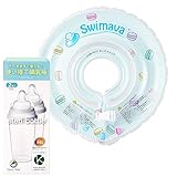スイマーバ うきわ首リング【日本正規品６０日保障】+使い捨て哺乳瓶 ステリボトル2個セット Swimava (マカロングリーン)