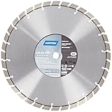 Norton Duo Evo Diamond Blade, 1" Arbor, Waterproof, 14" Diameter x 0.110" Thickness, 0.472" Segment 