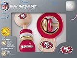 San Francisco 49ers Wooden Baby Rattle Set