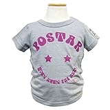 (ポスター) POSTAR　TEE キッズ Tシャツ 杢グレー　95cm