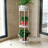 鍛鉄フラワーシェルフマルチフロアフロアスタンドポットラックバルコニープラントラック屋内居間マルチフレッシュシェルフ (色 : B)
