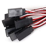 Baoblaze １０本入　延長コード 　サーボ延長リード　電線ケーブルリード　受信機の接続用　 165 -172mm　　