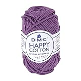 DMC HAPPY COTTON ハッピーコットン 並太 #756 パープル系 約20g巻 約43m 5玉1袋 DMC392J