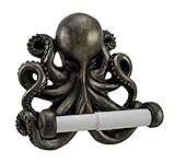 アンティークブロンズ仕上げ壁マウントオクトパストイレペーパーホルダー