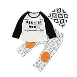 (プタス)Putars ベビー服 子供服 上下セット Tシャツ 男の子 長袖 ADVENTURE AWAIT 可愛い 秋 冬 スポーツ 運動会 旅行 記念日 プレゼント 6-24ヶ月