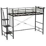 階段ロフトベッド KH-3378M-BK