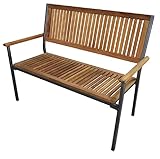 木とアルミのハイブリットベンチ【２シーターガーデンベンチ　ＮＰ－５１】　木製ベンチ