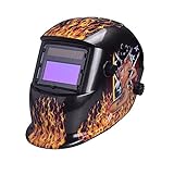 Nuzamasソーラーパワードオートダークニング溶接ヘルメットマスクアークティグミグ溶接フェイスプロテクションシェード範囲を調整したプラズマ切断DIN4 / 9-13 UV / IV保護DIN16