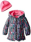 ロンドンフォグ用フリル付きベビー女の子Printed Puffer US サイズ: S カラー: ブラック