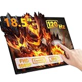 GeeekPi 18.5インチ 1920x1080 静電容量式タッチスクリーン 100-120Hz IPSディスプレイ ポータブルスクリーンモニター、Raspberry Pi 5/4B/3B/3B+のインストールをサポート