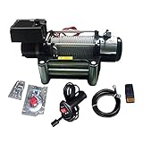 電動ウインチ Max3629kg DC24V 無線リモコン付き 強力 防水 ホイスト ウィンチ 牽引 ボート ジェットスキー 巻上げ機