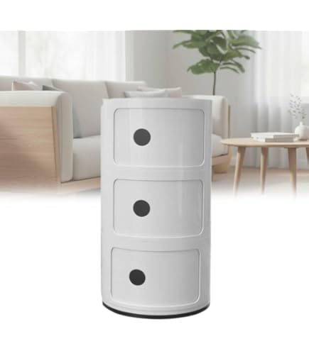 Amazon｜KARTELL カルテル コンポニビリ ラウンドチェスト3段 ホワイト