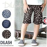 (ディラッシュ) DILASHライトデニムプリントハーフパンツ（５分丈）/夏 80 ブラック