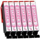 【Momono】SAT-LM サツマイモ 互換インク 6LM ライトマゼンタ（合計6本）SAT 互換 インクカートリッジ 大容量 個別包装 最新ICチープ搭載 残量表示 増量 対応機種：EP-712A EP-713A EP-714A EP-715A EP-716A EP-812A EP-813A EP-814A EP-815A EP-816A