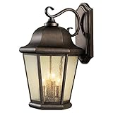 Feiss OL5904CB 4-Bulb Outdoor Wall Lantern, Corinthian Bronze Finish [並行輸入品]