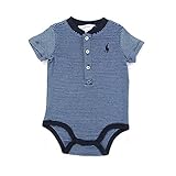 ポロ・ラルフローレン 半袖 ロンパース 560102 3M NAVY×SAX [並行輸入品]