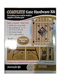 NUVO IRON COMPLETE GATE HARDWARE KIT HEAVY DUTY HGCBHK01 for 25" to 72" openings [並行輸入品]