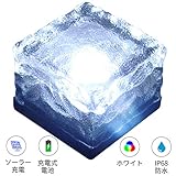 LED ソーラーライト 屋外 防水 クールホワイト 装飾ライト センサーライト 自動点灯消灯 耐衝撃 芝生 庭 玄関先 車道 照明 (クールホワイト)