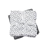 Done by Deer バープクロス2枚セット（Happy dots） Burp cloth, 2-pack, Happy dots 北欧 (grey)