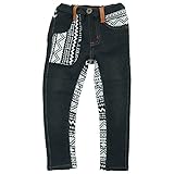 【秋冬物】 CHILD CHAMP(チャイルド チャンプ) デニムニットネイティブ切替スキニーパンツ 80cm /BK NO.C-86153312