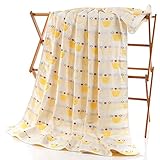 BABYHOOD　コトン100％ 6層　ガッゼ　ベビーブランケット　新生児おくるみ　赤ちゃん毛布　入浴用　ベビーバスタオル　子供布団　夏用　110*110cm