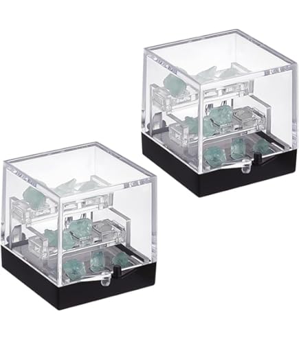 Amazon.co.jp: ULDIGI 岩収納ボックス 原標本展示ケース 透明な鉱物