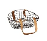 COCO WIRE HANDLE BASKET NO.05 BROWN