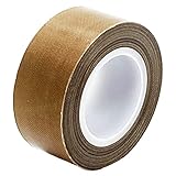 HATUSOKU フッ素樹脂粘着テープ テフロン しっかり厚め 耐熱テープ 絶縁テープ 耐薬品 滑る PTFE (長さ10ｍ, 1個, 25mm幅)