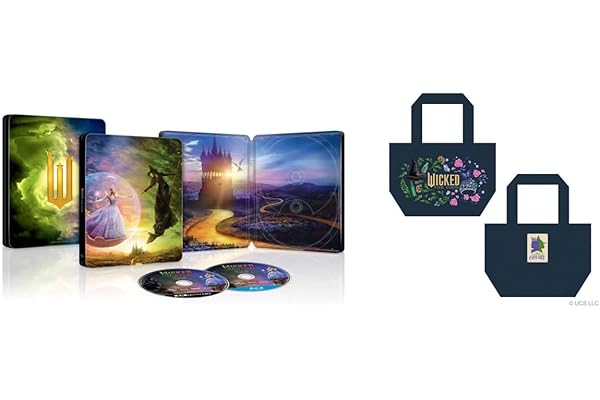 【Amazon.co.jp限定】ウィキッド 永遠の約束　４Ｋ ＵＨＤ ＋ ブルーレイ セット　スチールブック仕様 [Light] オリジナルランチトート付きコレクション（ビジュアルシート3枚セット＋ポストカード3枚セット付き）[Blu-ray]