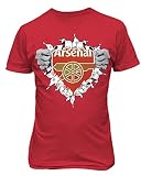 SmartzoneアーセナルスーパーヒーローロゴSoccer Football Futbol Tシャツ
