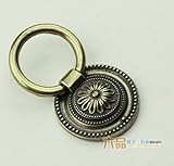 Dagly（TM）Dia.38mmヴィンテージ引き出しラウンド迫る単穴アンティーク真鍮色ノブ亜鉛合金の家具キャビネットハンドルハンドル