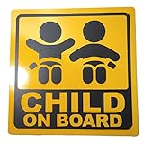 CHILD ON BOARD 子供 乗車中 ( 12cm マグネット ステッカー )