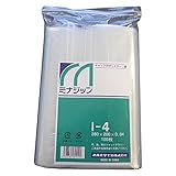 酒井化学工業 チャック付ポリエチレン袋 ミナジップ ケース販売 0.04×280×200mm I-4 2500枚入