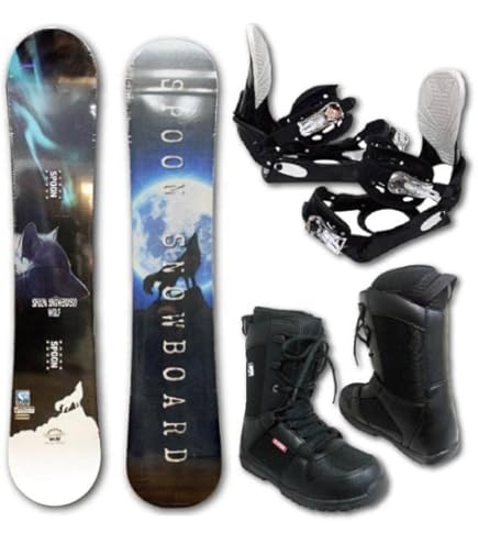 Amazon | スノーボード スノボー 板 SPOON WOLF 2023 モデル メンズ