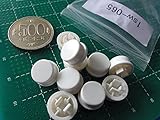 タクトスイッチキャップ＜12mm×12mm用　円形キャップ　白＞10個＜1sw-065＞