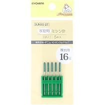Amazon | 清原(KIYOHARA) サンコッコー 家庭用ミシン針 16号 厚地用 5