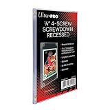 Ultra Pro (ウルトラプロ) 1/4インチ スクリューダウン #81140 溝ありタイプ | 1/4" Screwdown Recessed Holder