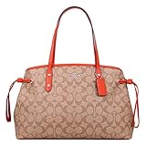 [コーチ] COACH バッグ (トートバッグ) F57842 カーキ×オレンジレッド シグネチャー トートバッグ レディース [アウトレット品] [並行輸入品]