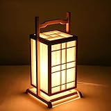 Ywyun 北欧の日本の木製ポータブルランプ、フロアランプ省エネ高輝度LED、装飾と創造リビングルームの寝室のテーブルランプベッドサイド ( Color : Warm light )