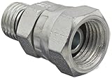 Eaton Weatherhead 9315X4X4 Carbon Steel Straight Thread O-Ring Adapter, Swivel, Adapter, 1/4 Female 