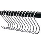 Flammi 10個パックラウンドS型フックステンレススチールスカーフアパレルキッチンパンポット吊りフック