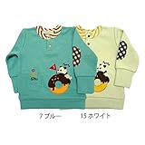 【SiShuNon/シシュノン】パンダドーナッツリブトレーナーパンダ ドーナッツ リブ トレーナー 80 7 ブルー