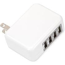 Amazon | iCharger USB電源アダプタ4ポート 4.8A ホワイト PG