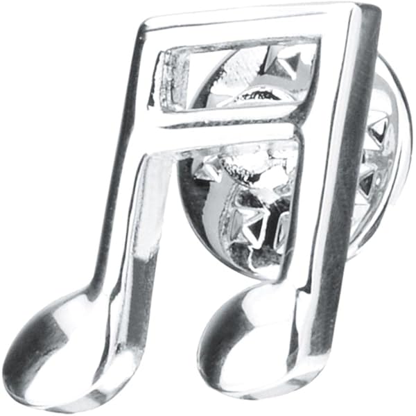 Amazon.co.jp: ピンバッジ 八分音符 楽譜の記号をデザインした