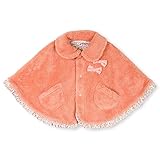 (ブランシェス) branshes 授乳ベルト付き花柄フリルベビーボアケープ ベビーフリー サーモンピンク