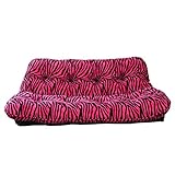 アニマル柄　三人掛けリクライニングソファー　PINKゼブラ