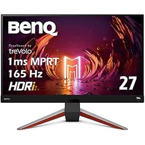 ベンキュージャパン BenQ MOBIUZ EX2710Q ゲーミングモニター (27インチ/165Hz/IPS/WQHD/1ms/HDRi/HDR400/FreeSync Premium 2.1ch treVoloスピーカー/高機能スタンド/ゲームモード(FPS/RPG/レーシング)