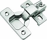 Hickory Hardware P5124-14 1/2-Inch Overlay Euro Frame Hinge, Bright Nickel [並行輸入品]