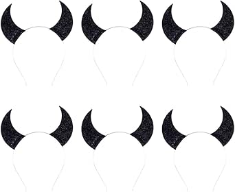 Amazon Frcolor 悪魔 牛の角 カチューシャ ハロウィン コスプレ 小道具 ヘアバンド 面白い ヘアフープ パーティー 仮面舞踏会 子供大人兼用 6個入り カラー3 ヘアアクセサリー おもちゃ