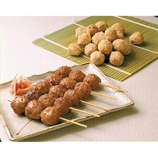Amazon.co.jp: 業務用 つくね 串 3ヶ刺し 冷凍 50本入り : 食品